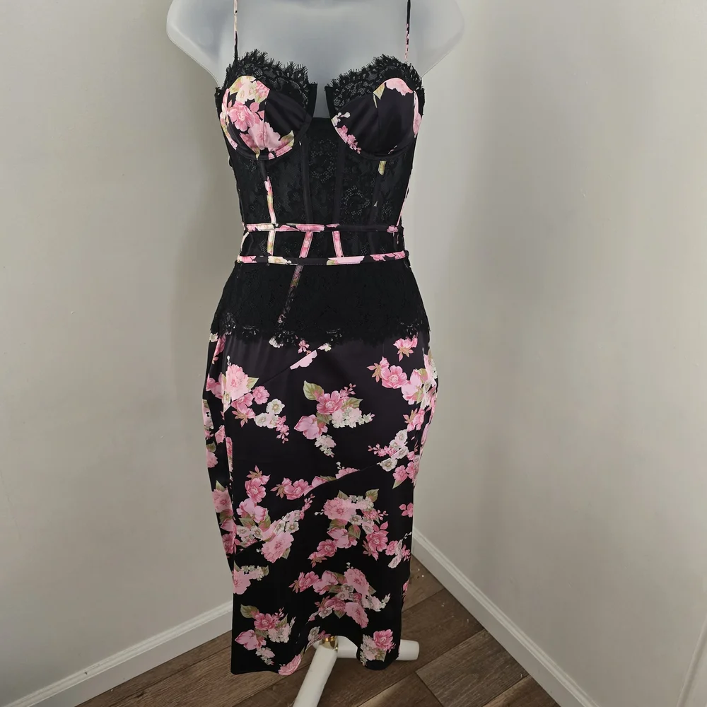 FOR LOVE & LEMONS x Victorias Secret Melrose Bodysuit w/Matching Skirt - Picture 1 of 13